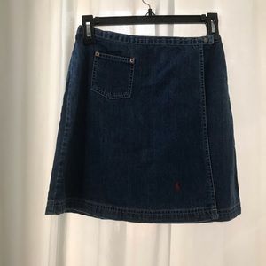 Ralph Lauren wrap Jean skirt